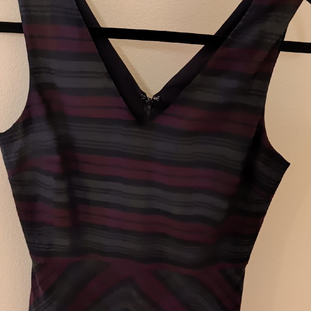 Striped V-Neck Dress